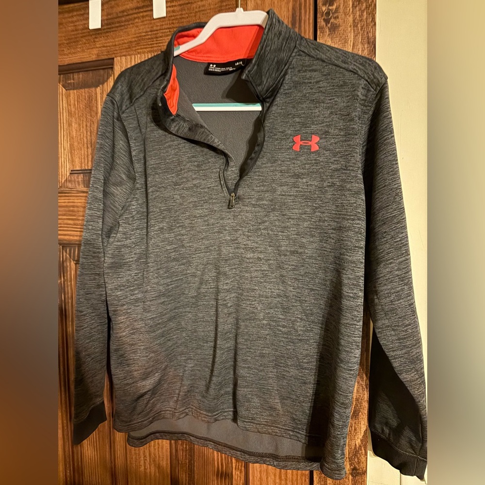 Under Armour Gray and Red Sweatshirt